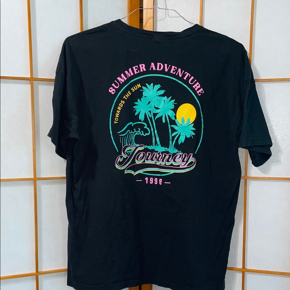 Summer Adventure "Journey" 1998 Graphic T‑Shirt - Black
